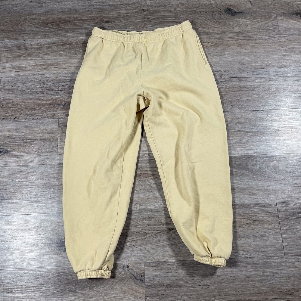 Tna Cozy Women's Joggers Fleece Athleisure Athletic Workout Aritzia L Yellow